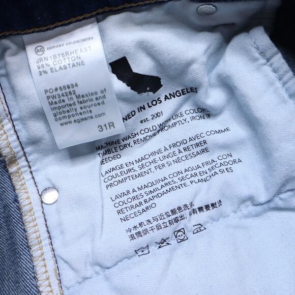 ADRIANO GOLDSCHMIED Alexxis Vintage Boot Jeans Easy Street Blue Women's 31 - Picture 10 of 10